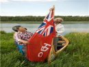 Installing the Hudson's Bay Company flag